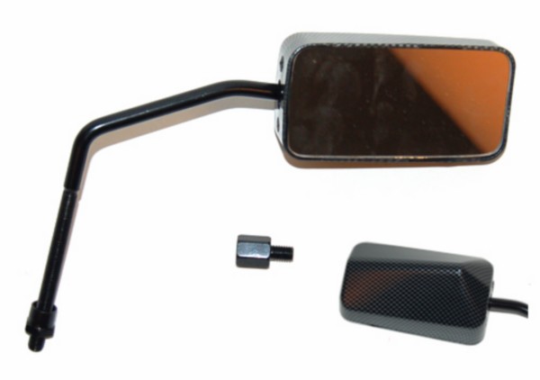 spiegel DMP rechthoekig sport F1 rechts 8mm carbon