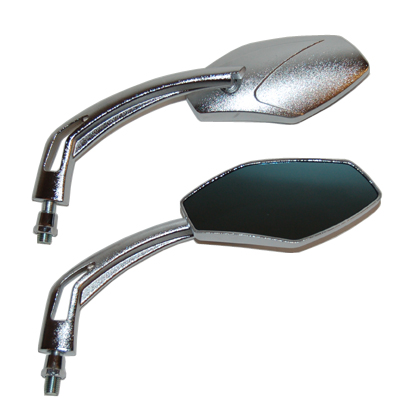 Spiegelset ovaal sport universeel chroom