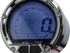 Km tellerklok koso digitaal compleet 55/61mm blauw licht chroom dl-02s