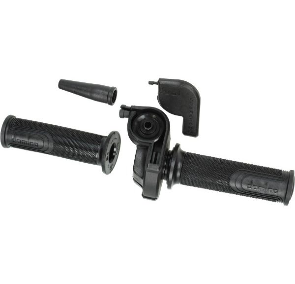 gashendel domino speed haaks set zwart bromfiets