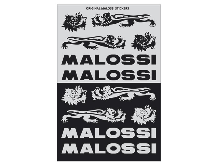 Stickerset Malossi zwart/zilver