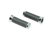 Handvatset DMP retro universeel chroom/carbon scooter