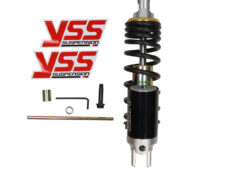 Schokbreker Yss + Gastank G-serie 280mm Zwart/goud Minarelli, Peugeot