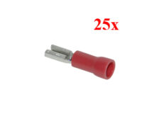 Kabelstekker plat vrouw 2.80mm rood