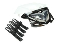 Koplamp DMP halogeen dagrijverlichting univeseel zwart enduro