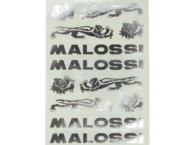 Stickerset Malossi chroom/grijs