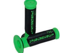 Handvatset progrip (made in Italy) zwart/groen bromfiets