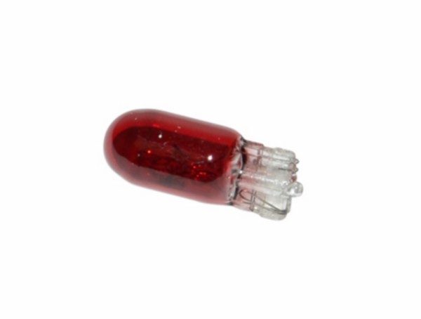 lamp 12V trifa 5W insteek t10 wedge rood 1pcs