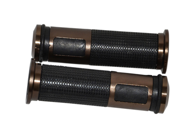 Handvatset DMP + deco huls universeel zwart/goud