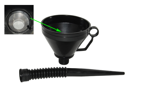 Gereedschap DMP trechter benzine/olie met zeef universeel