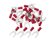 Kabelstekker vork m8 rood