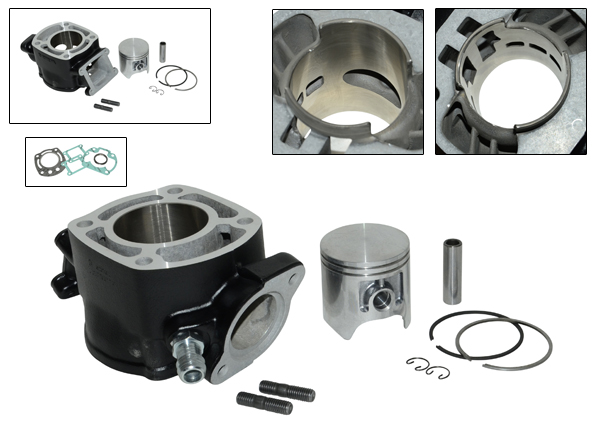 Cilinder Athena aluminium nikasil 125cc 55mm — geschikt voor Honda Mbx