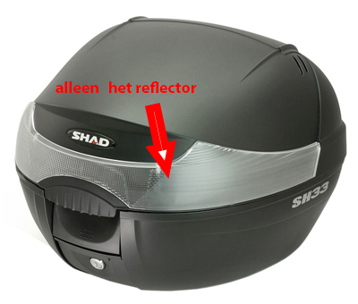 Reflector shad topkoffer sh33 33L wit