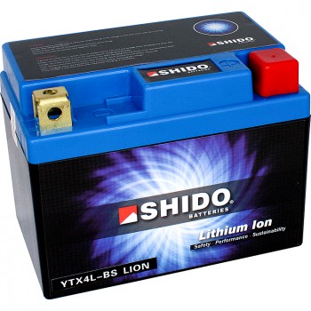 Accu shido ytx4l-bs lithium ion ltx4l-bs