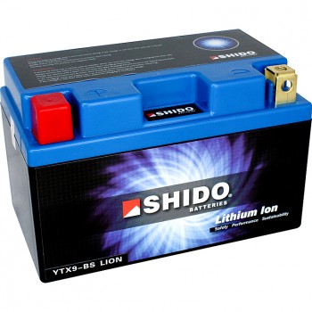 Accu shido ltx9-bs lithium ion — geschikt voor Piaggio Zip ltx9-bs
