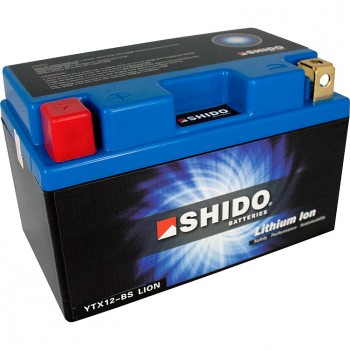 Accu shido ytx12-bs lithium ion o.a. — geschikt voor Vespa GTS ltx12-bs