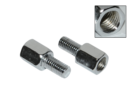 Adapterset DMP spiegel m10-->m8 chroom