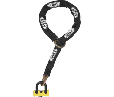 Kettingslot abus + hangslot art 4-sterren loop 120cm xs 67 ks