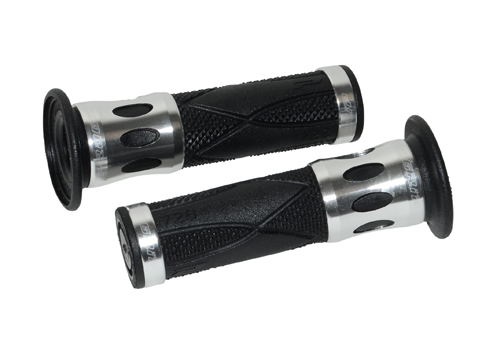 Handvatset progrip racing zwart alu bromfiets