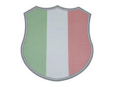 Sticker universeel logo windscherm kleuren italie