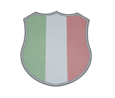 Sticker universeel logo windscherm kleuren italie