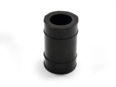 Rubber uitlaat nademper kort 22mm zwart