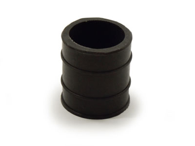 Rubber uitlaat nademper kort 30mm zwart