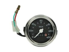 km tellerklok 120km/u chrome rand vdo 60mm kreidler