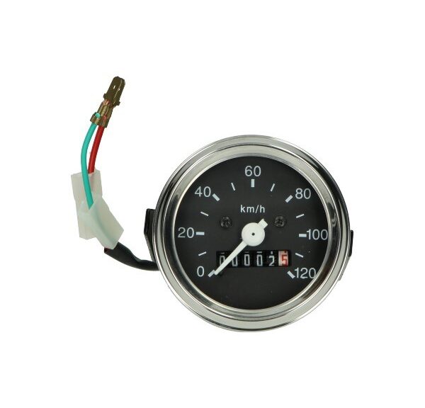 km tellerklok 120km/u chrome rand vdo 60mm kreidler