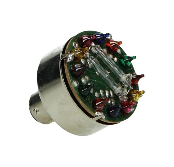 lamp 12V DMP led dubbele flits ba15 multi-color 1pcs=op=op