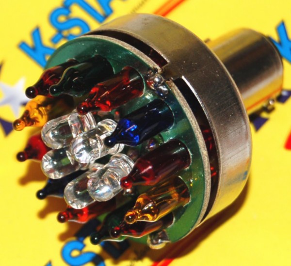 lamp 12V DMP led ba15 multi-color 1pcs=op=op