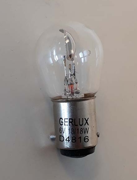 Lamp 6V 18/18W bax15d