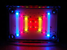 Lamp 12V koso LED magic lights achterlicht + remlicht ba15 multi-color