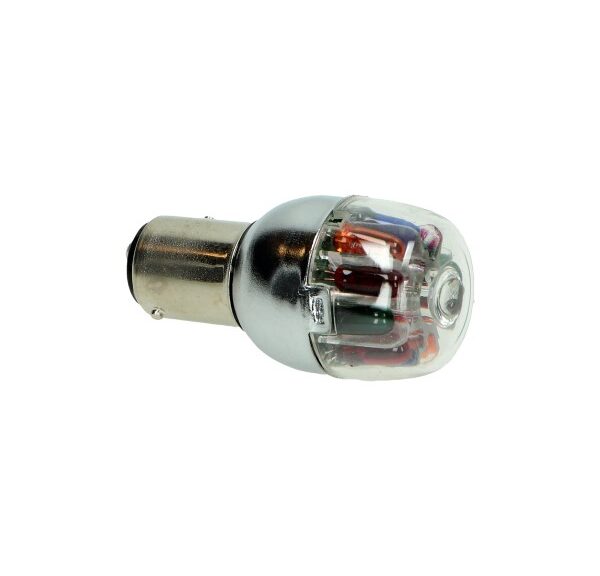 Lamp 12V DMP LED smal ba15s multi-color