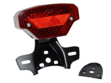 Achterlicht guia + steun universeel M77 rood bromfiets