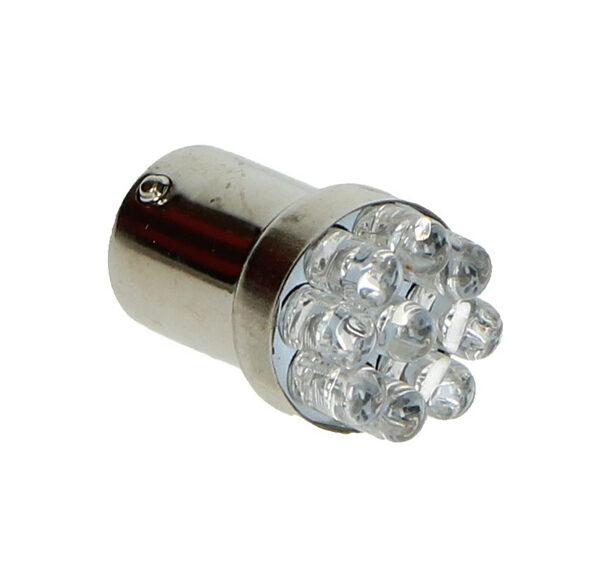 Lamp 12V LED knipperlicht ba15 oranje