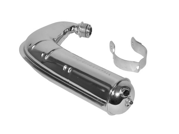 uitlaat (made in EU) 40/50 chroom mobilette
