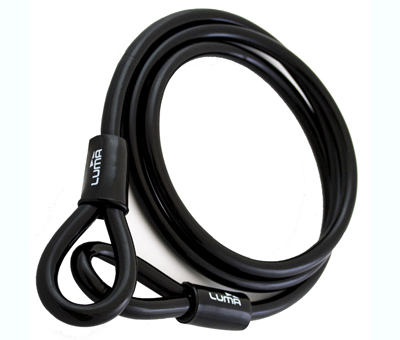 Kabelslot luma spiraal loop 1.8m zwart