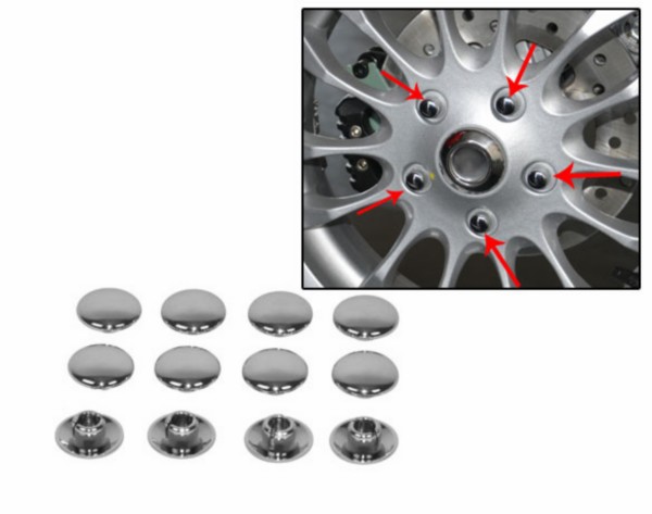 sierdop DMP inbus bout voorwiel m8 chroom 12pcs primavera
