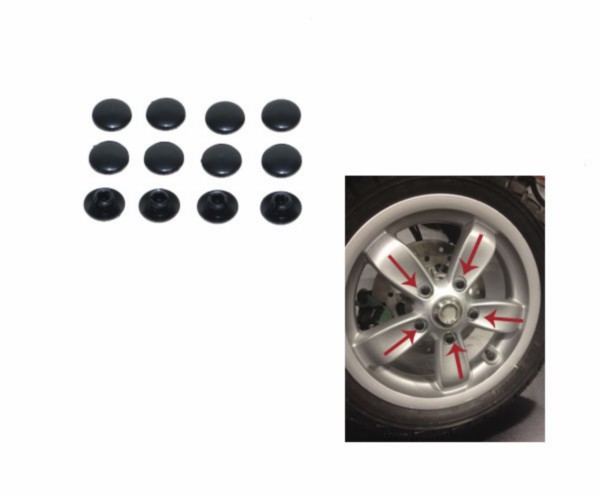 sierdop DMP inbus bout m6 zwart mat 12pcs univ