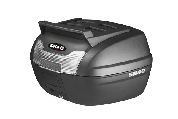 topkoffer shad + montageplaat cargo met toprek SH40 40L zwart