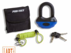 Remschijfslot pro-tect beugel art 4-sterren met memory kabel 14mm zwart topaz 419139