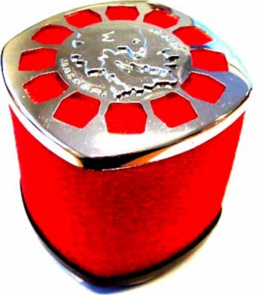 powerfilter malossi mhr recht universeel diameter 32mm foam E14 phbg phbd rood/chroom 0411450