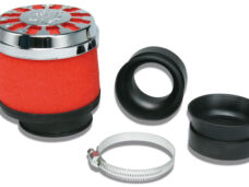 Powerfilter Malossi mhr e13 recht 42-58mm chroom/rood