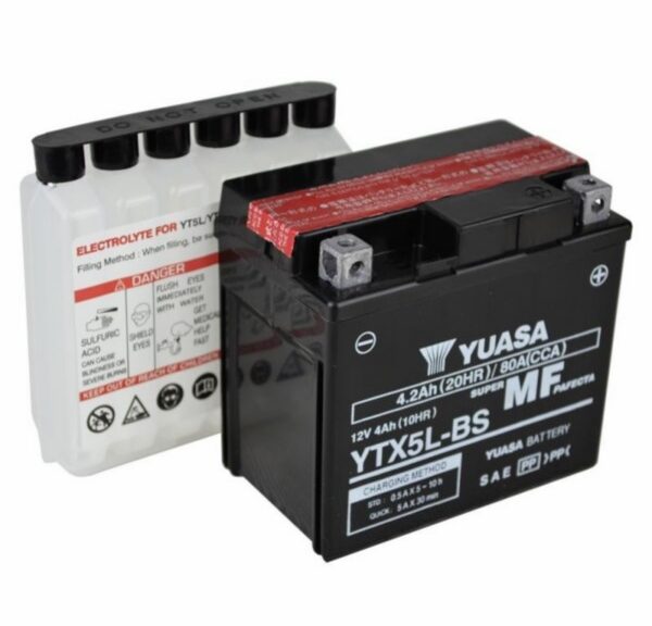 accu yuasa ytx5l-bs onderhoudsvrij kisbee 4t
