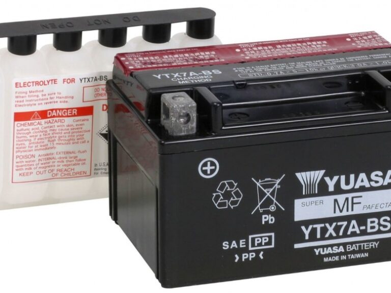 Accu yuasa ytx7a-bs onderhoudsvrij — geschikt voor Peugeot