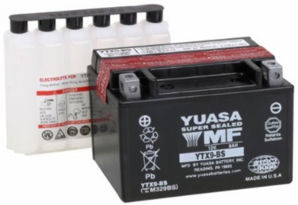 accu yuasa ytx9-bs euro-2 onderhoudsvrij centro 4t