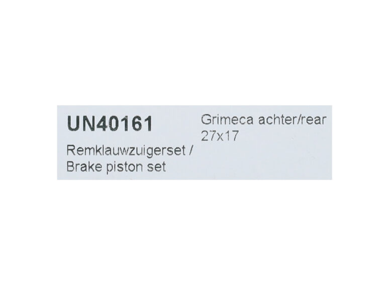 Revisieset Remklauw Model Grimeca (made In Eu) Achter 27x17mm Runner
