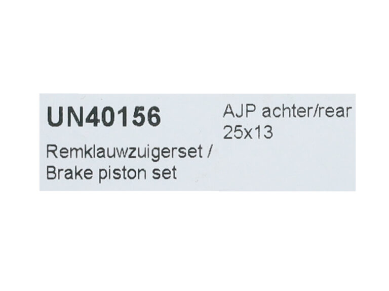 Revisieset Remklauw Model Ajp (made In Eu) Achter 25x13mm