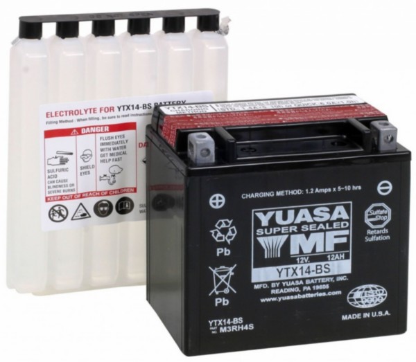accu yuasa ytx14-bs BMW gs onderhoudsvrij gts 310